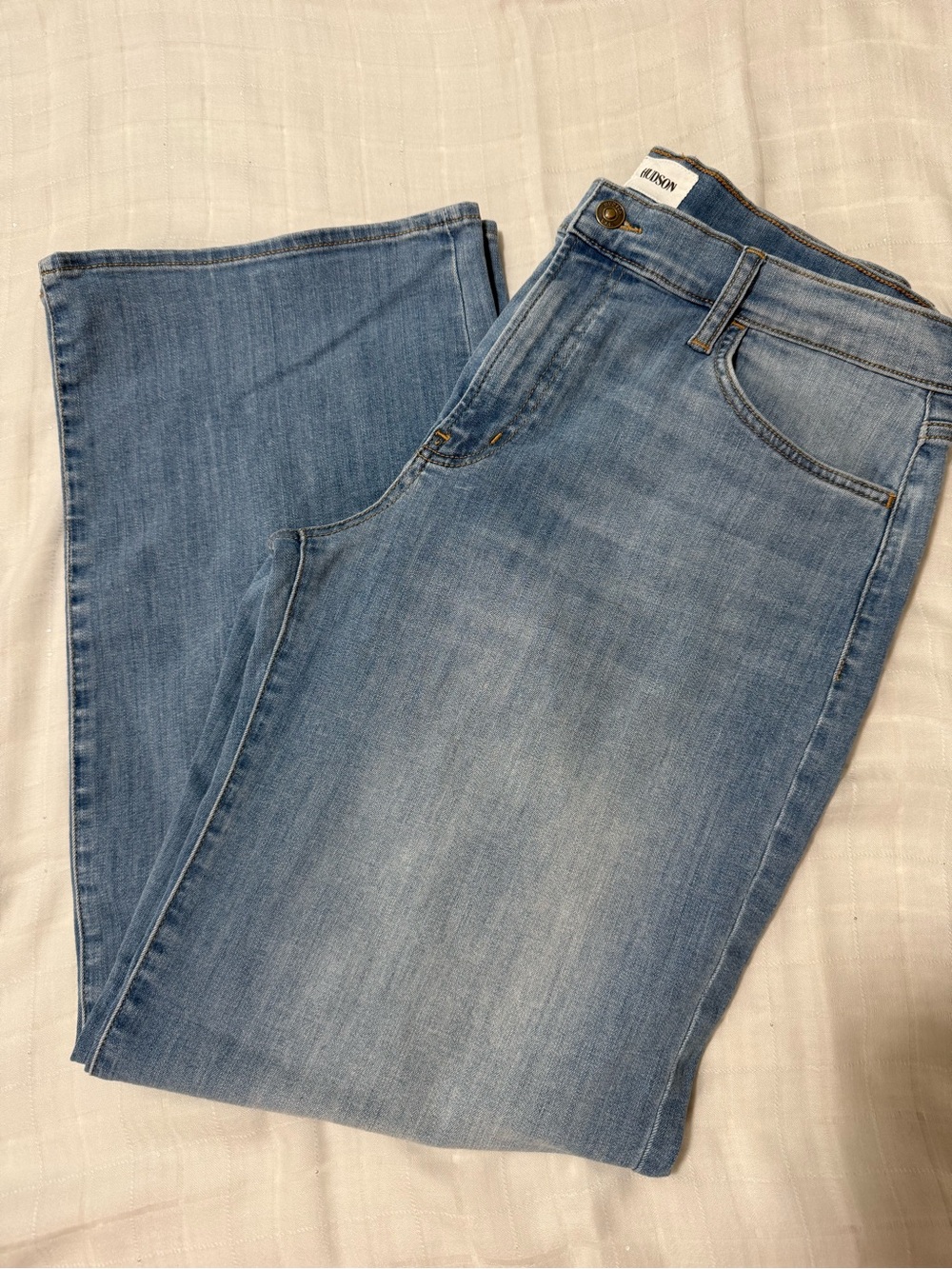 Hudson Low-Rise Straight Leg Jeans